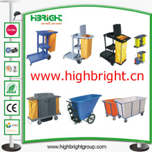 Multi-Function Jantior Cart with Cover for Hotel Housekeeping